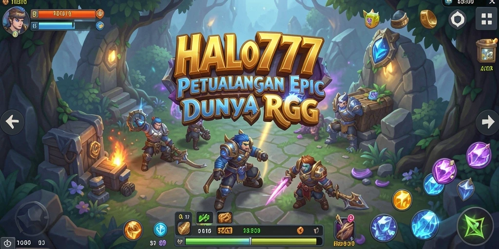 Tangkapan layar gameplay RPG HALO777 yang penuh aksi dan petualangan.