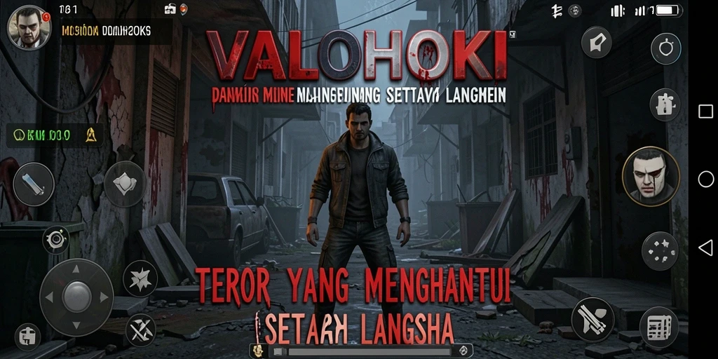 Gameplay VALOHOKI yang menegangkan dalam suasana kelam dan menyeramkan.
